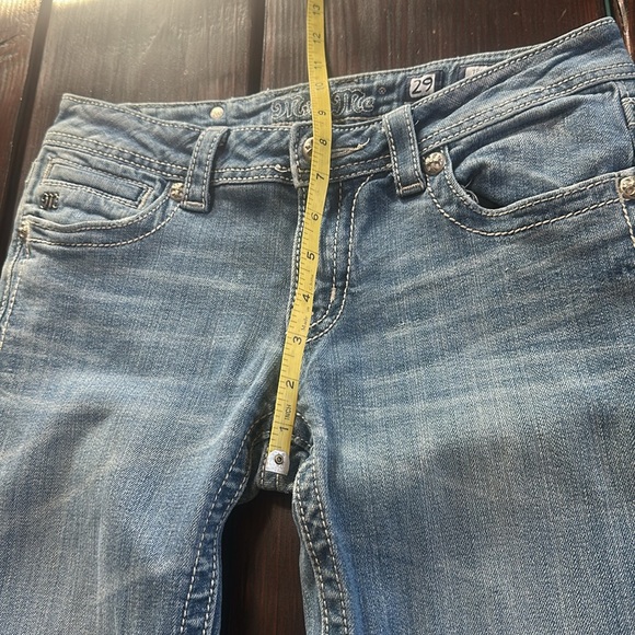 Miss Me Denim Boot Cut Jeans with Silver Embroidery - Picture 7 of 15